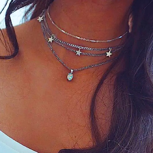 ⚜️𝟯𝟬%𝗢𝗙𝗙 𝗯𝘂𝗻𝗱𝗹𝗲𝘀 𝟯+⚜️ NEW 4 Layered Opal Necklace - Picture 6 of 9